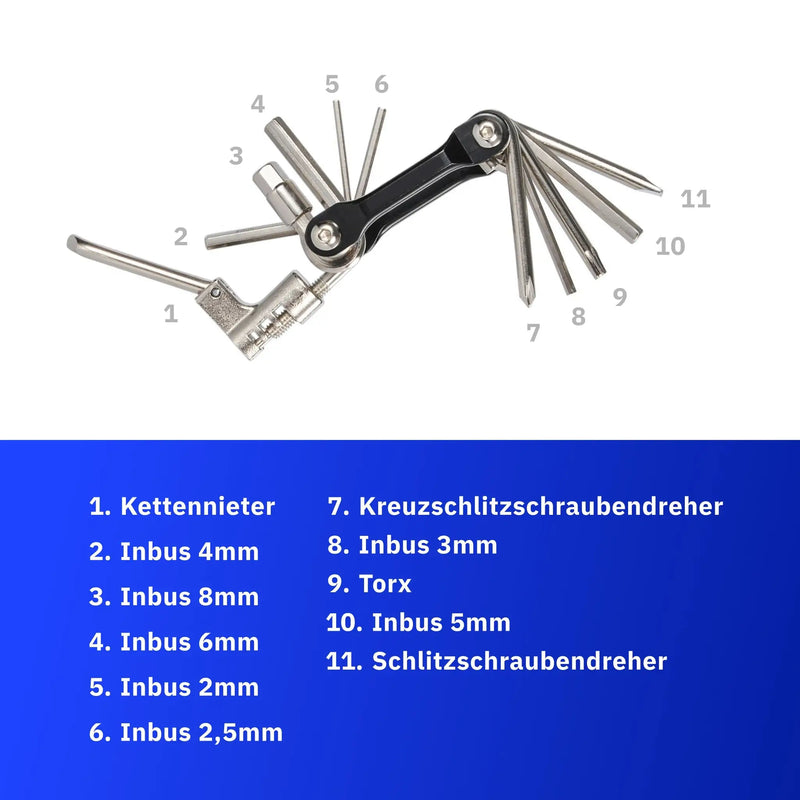 11 - in - 1 Multifunktionswerkzeug - Alpensattel.de