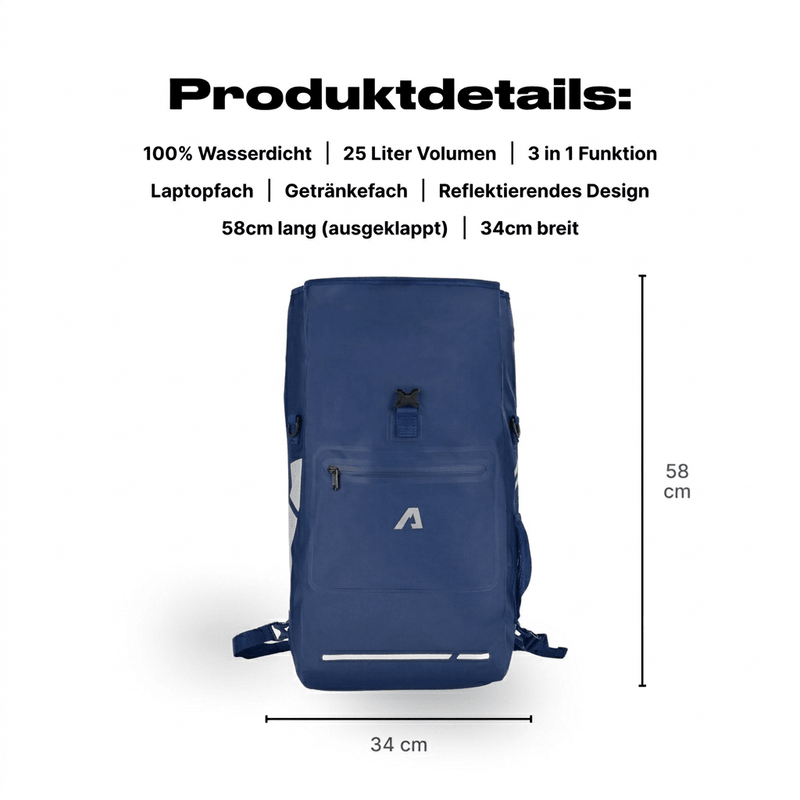 Alpensattel 3 in 1 Fahrradtasche - Alpensattel.de