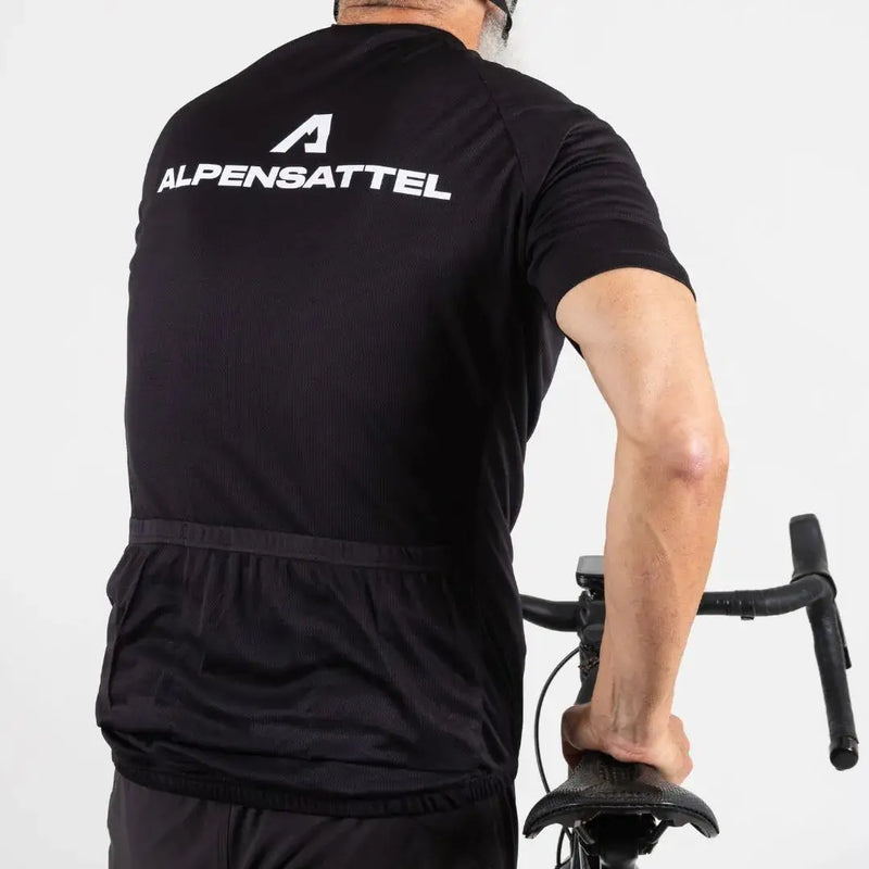 Alpensattel Radtrikot Halfzip