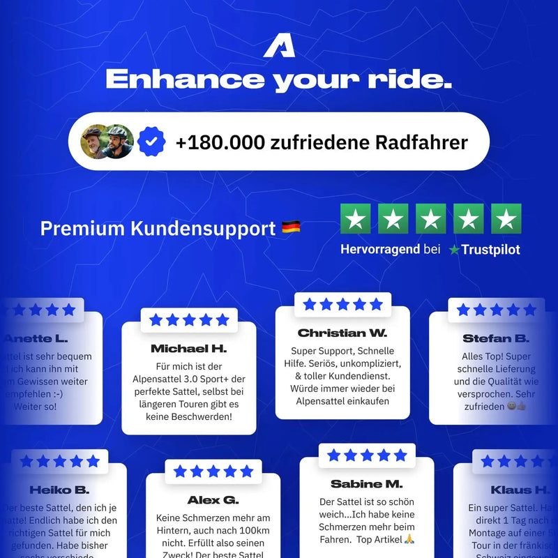 Komfort+ Komplett Bundle - Alpensattel.de