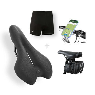 Sport+ & Gepolsterte Radunterwäsche & Handyhalterung & Satteltasche