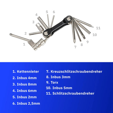 11 - in - 1 Multifunktionswerkzeug - Alpensattel.de