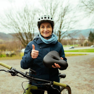 fahrradsattel gesicht Alpensattel Komfort+ | AIR Federung bis 150kg