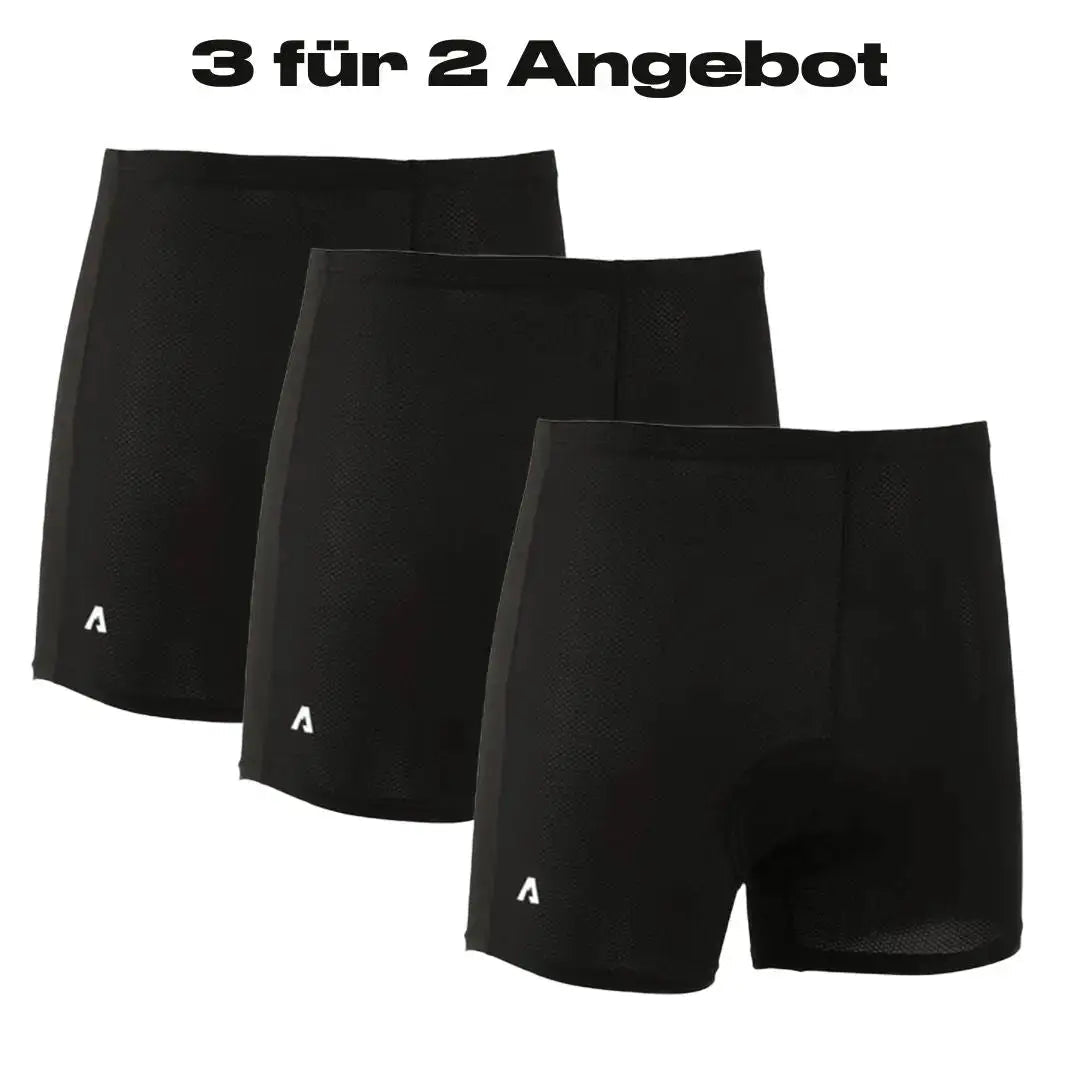 3er Set Gepolsterte Radunterwäsche - Alpensattel.de