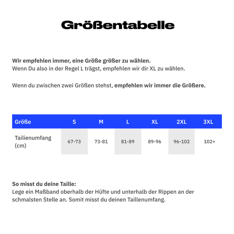 Größentabelle
