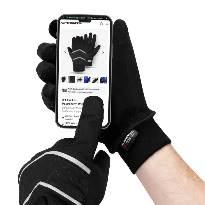 warme handschuhe zum radfahren PolarTherm Winter Handschuhe – Fahrradhandschuhe für den Wi…