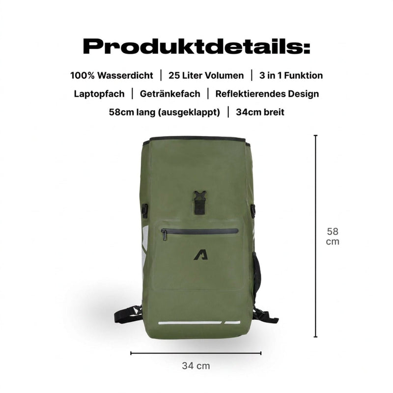 Alpensattel 3 in 1 Fahrradtasche - Alpensattel.de
