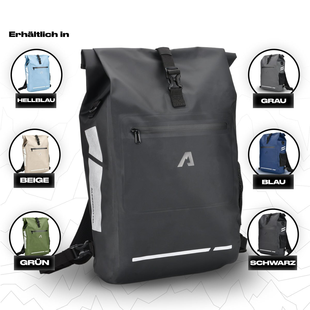 Alpensattel 3 in 1 Fahrradtasche - Alpensattel.de