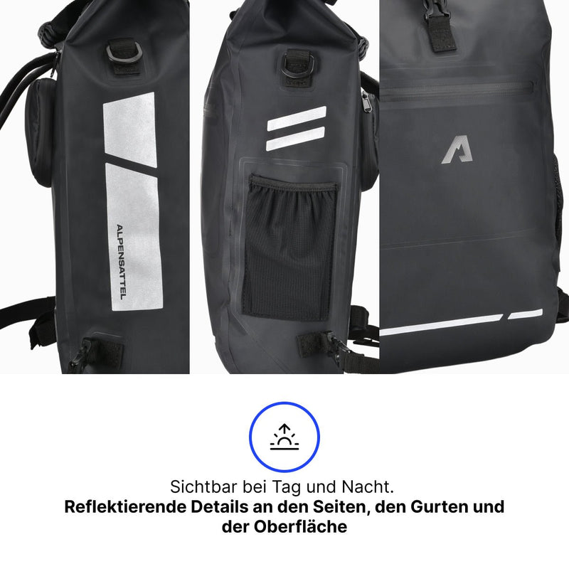 fahrradtasche saarland Alpensattel 3 in 1 Fahrradtasche