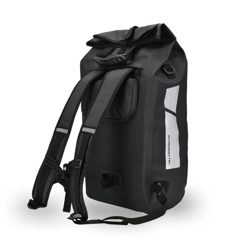 fahrradtaschen schwarz Alpensattel 3 in 1 Fahrradtasche
