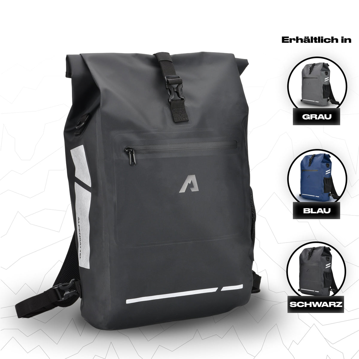 Alpensattel 3 in 1 Fahrradtasche - Alpensattel.de