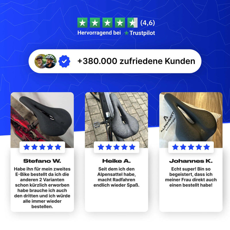 trustpilot fahrrad.de Alpensattel 3.0 Race+ | Kein Taubheitsgefühl
