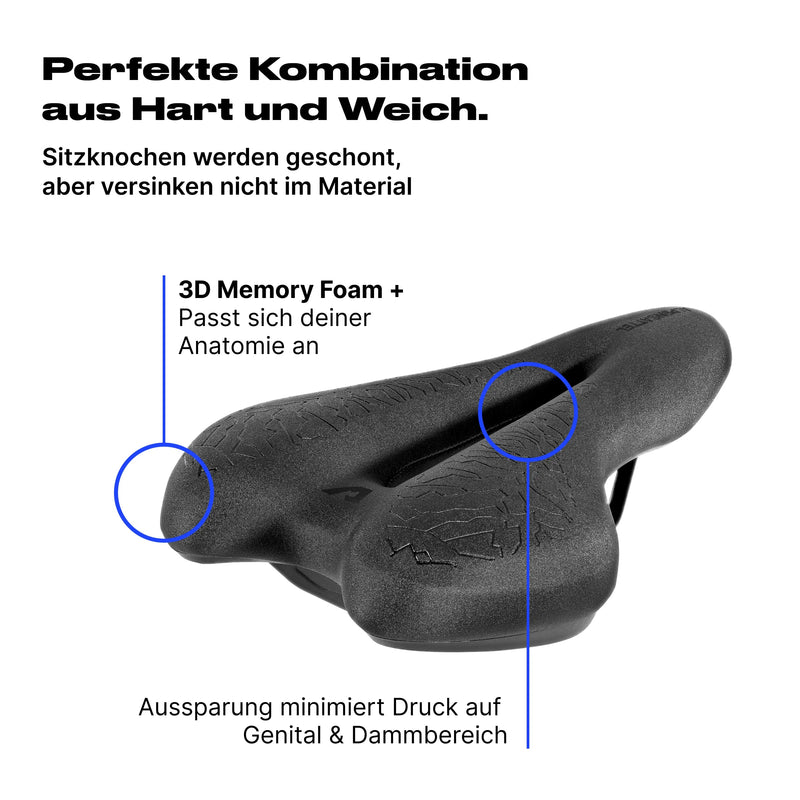 fahrradsattel hart oder weich Alpensattel 3.0 Sport+ Test & Preis