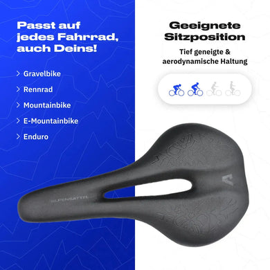 Race+ Sattel für alle Fahrräder