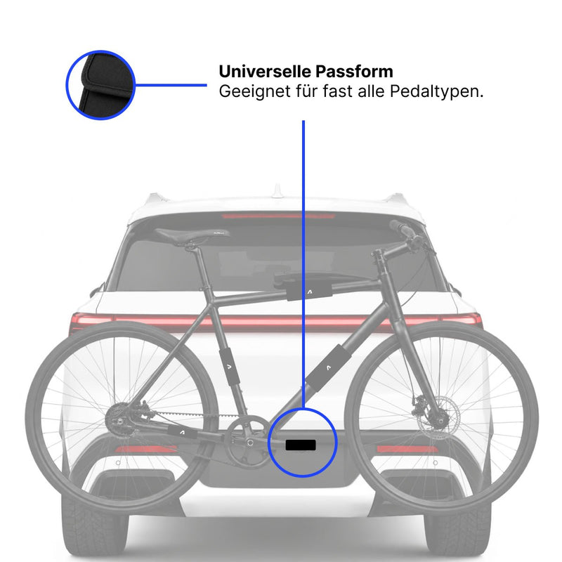 Alpensattel Rahmen und Pedal Transportschutz - Alpensattel.de