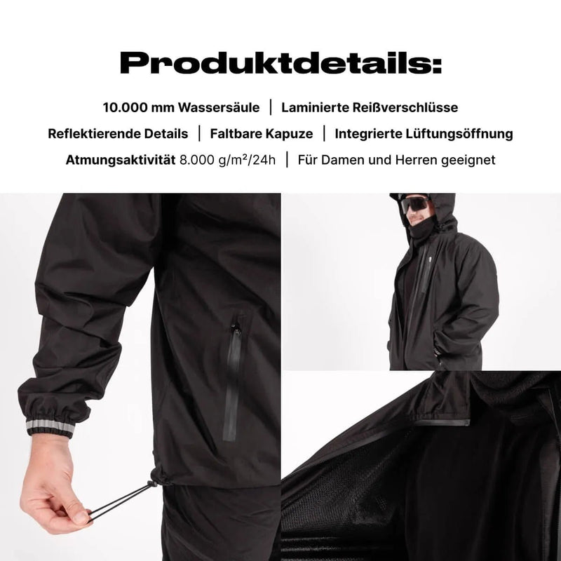 Alpensattel Rainshield - Wasserdichte Regenjacke - Alpensattel.de