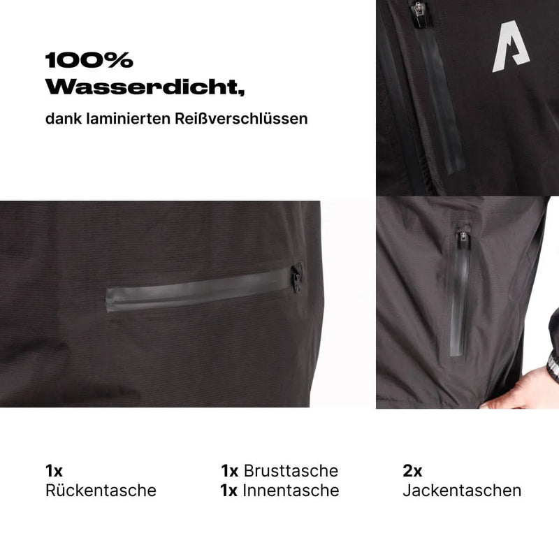 Alpensattel Rainshield - Wasserdichte Regenjacke - Alpensattel.de