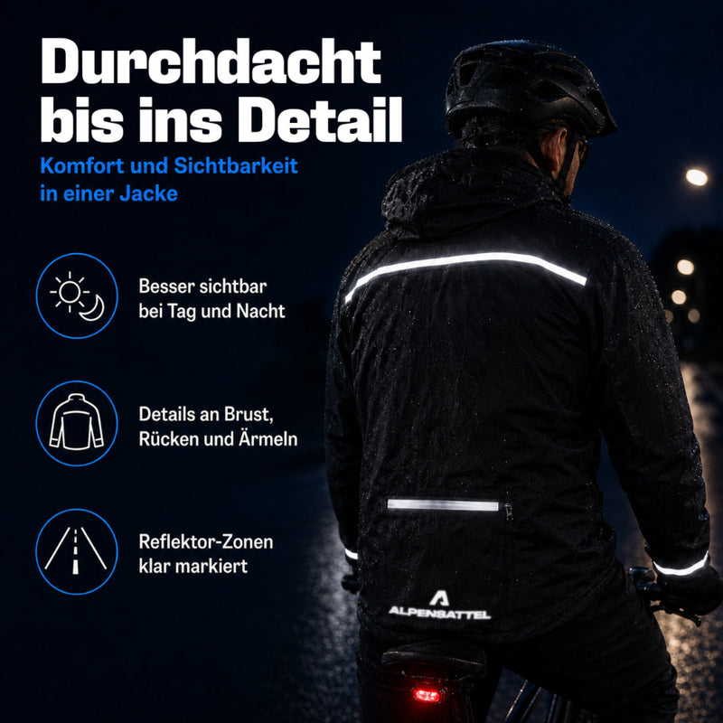 Alpensattel Rainshield - Wasserdichte Regenjacke - Alpensattel.de