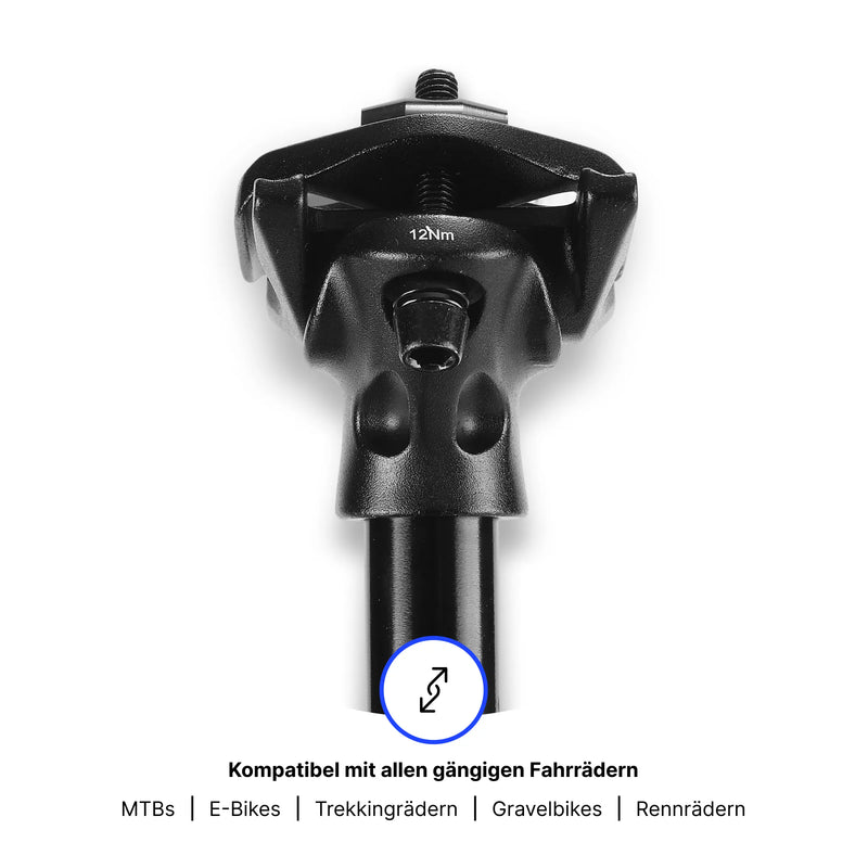 Alpensattel gefederte Sattelstütze