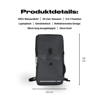 Alpensattel 3 in 1 Fahrradtasche