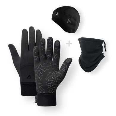 Thermohandschuhe 2.0 + Schlauchschal + Thermomütze