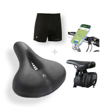 Komfort+ & Gepolsterte Radunterwäsche & Handyhalterung & Satteltasche