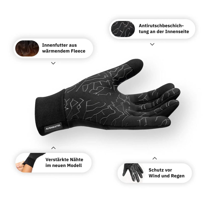 Ganzjahres-Set –Fahrradsattel, Thermo-Handschuhe & Schal
