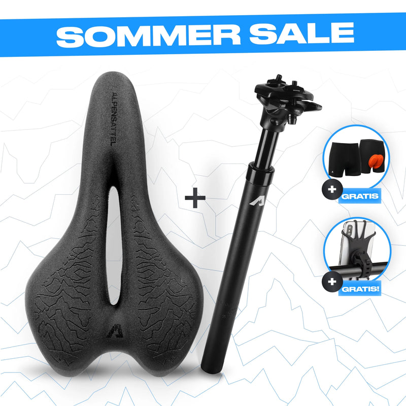 sattel mit sattelstütze Sport PRO Bundle: Sattel, Sattelstütze, Radhose Cube Stereo Hybrid 140 category:Bike Shop / Bike Helmets & Protection / Bike Helmets Wähle deine Farbe::Silber/Schwarz