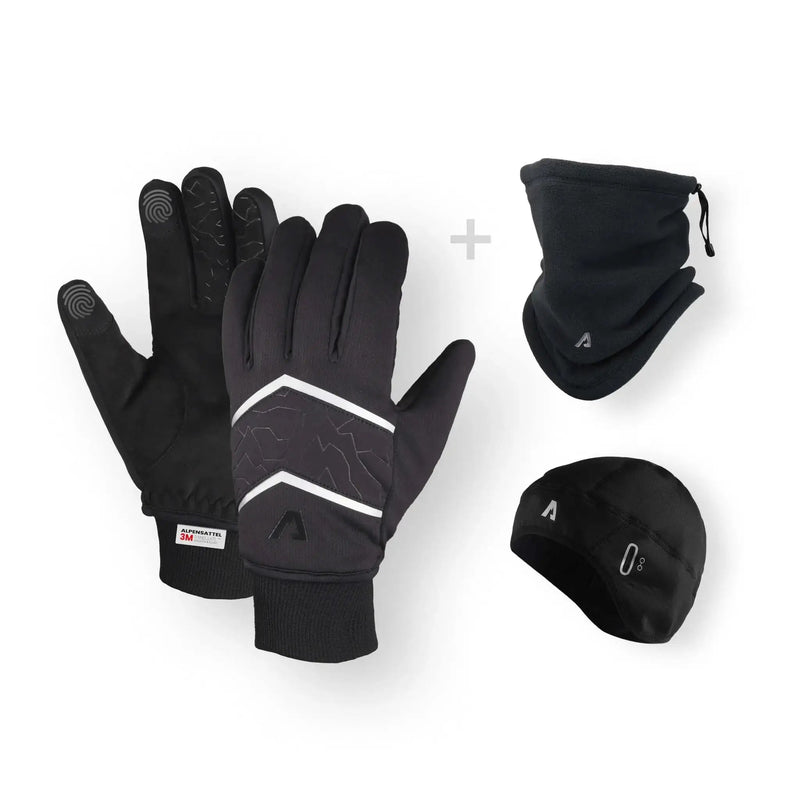handschuh schal Winter SparBundle – Polartherm Handschuhe, Schal & Mütze