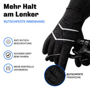 PolarTherm 2.0 in Schwarz am Bremshebel: rutschfeste Innenhand für sicheren Griff