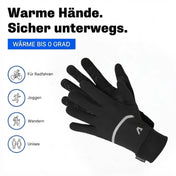 Thermo Handschuhe 3.0 in Schwarz: warm bis 0 °C, für Radfahren, Joggen und Wandern