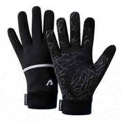 Thermo Handschuhe 3.0 in Schwarz mit Reflexionsstreifen und rutschfester Innenhand