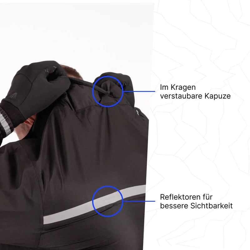 Rainshield Regenjacke wasserdicht + gratis Handschuhe