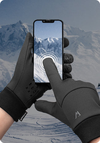 Alpensattel Premium Thermo Fahrrad Handschuhe Touchfunktion